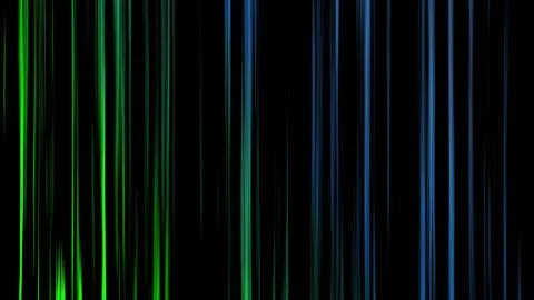 Green gradient line movement 3d background. Neon green and blue lines move 스톡 일러스트