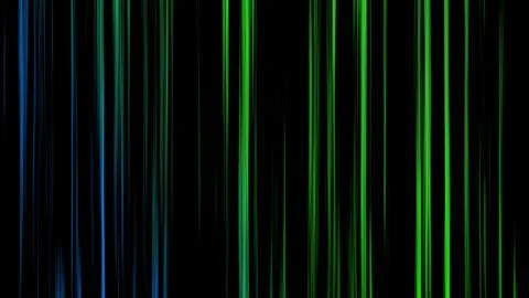 Green gradient line movement 3d background. Neon green and blue lines move 스톡 일러스트