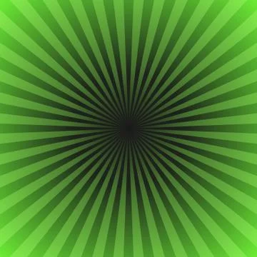Green gradient ray burst background - vector graphic from radial rays Illustrazione stock
