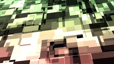 Green gradient technology background Illustrazione stock