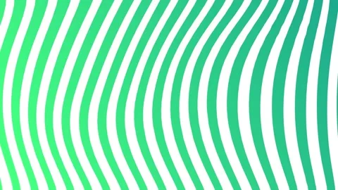 Green gradient wavy stripes, seamless looping. Stock Footage 286418065
