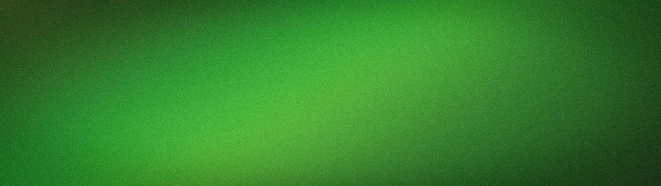 Green grainy abstract gradient background with bright shades for wide forma.. Stock Illustration