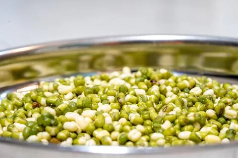 Green gram macro Stock Photos