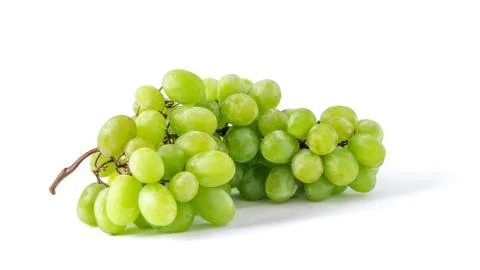 Green Grape Isolated On A White Background Stock Photos