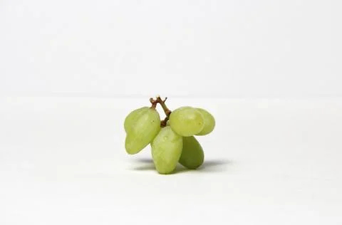 Green Grape Isolated On A White Background Stock Photos