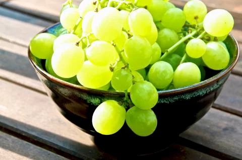 Green grapes Stock Photos