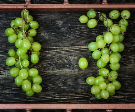 Green grapes Stock Photos