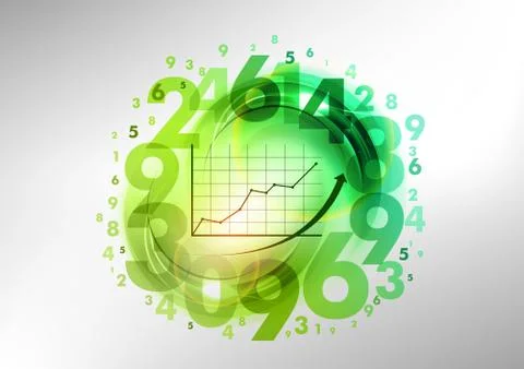 Green graph Stock Illustration