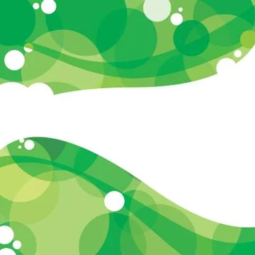 Green Graphic Background With White Space Stock Illustration