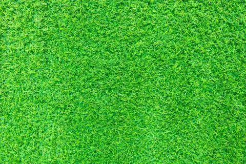 Green grass artificial background texture. with copyspace. Stock Photos