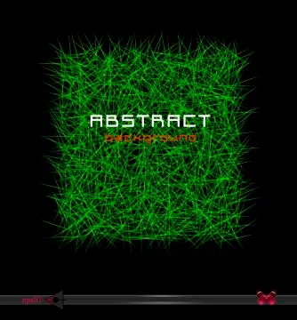 Green grass background. An object of design. On a black background Stock Illustration