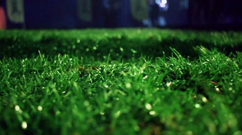Green grass background. Stadium night. G... | Stock Video | Pond5