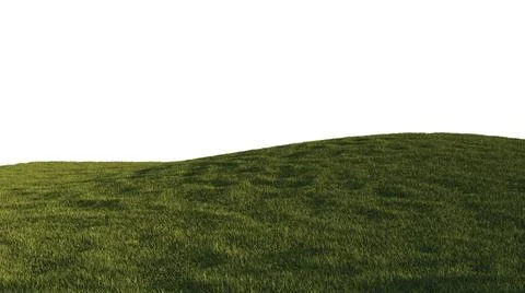 Green grass background texture made in 3d software Stock Illustration