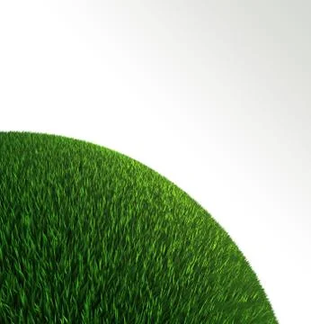 Green grass ball background Stock Illustration