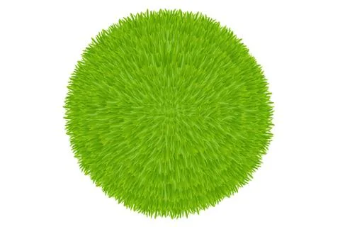 Green grass ball Stock Illustration