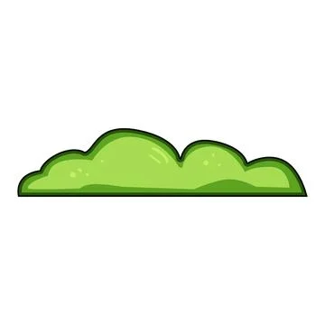 Green grass border creating natural ground element Stock Illustration