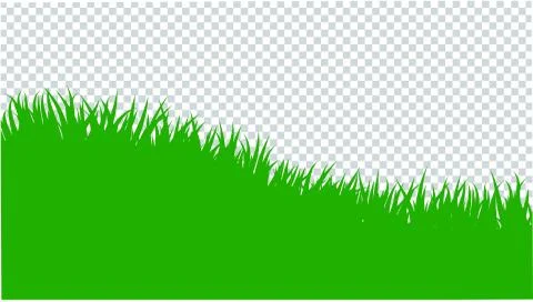 Green grass border Stock Illustration