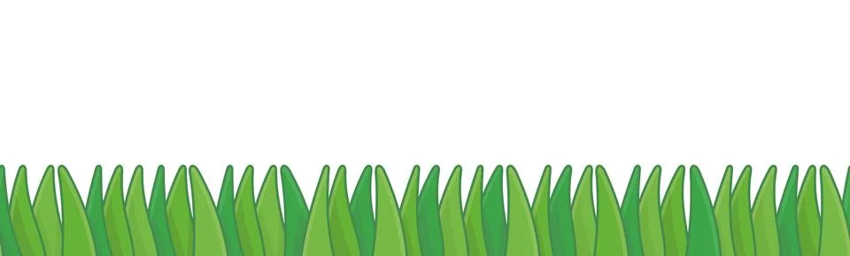 Green Grass Border Stock Illustration