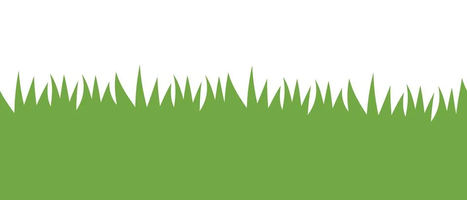 Green Grass Border Stock Illustration