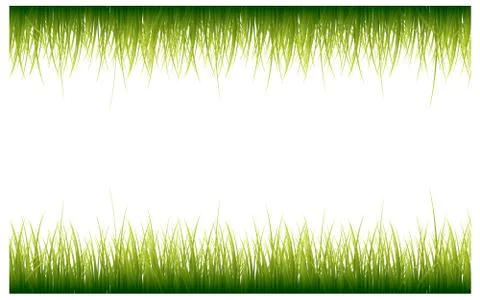 Green Grass Border, Vector Illustration Illustrazione stock