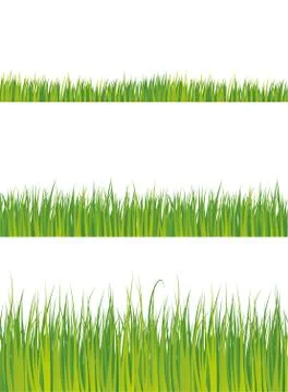 Green grass elements Stock Illustration