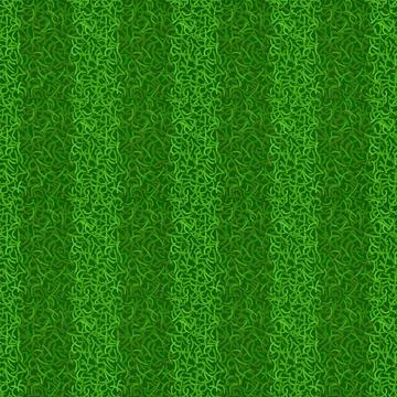 Green grass field texture. Seamless striped lawn turf Stock Illustration
