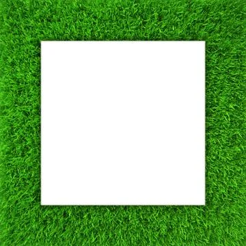 Green grass frame. Background for design website Illustrazione stock