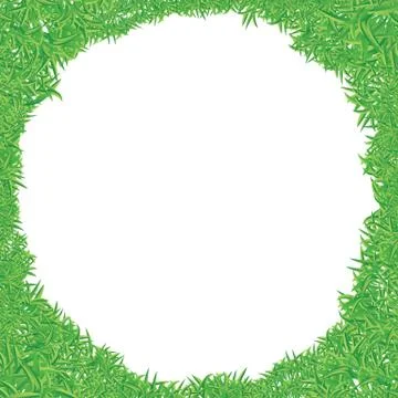 Green grass frame Stock Illustration
