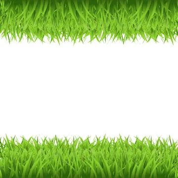 Green Grass Frame Stock Illustration