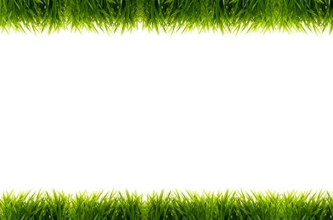 Green grass frame Stock Photos