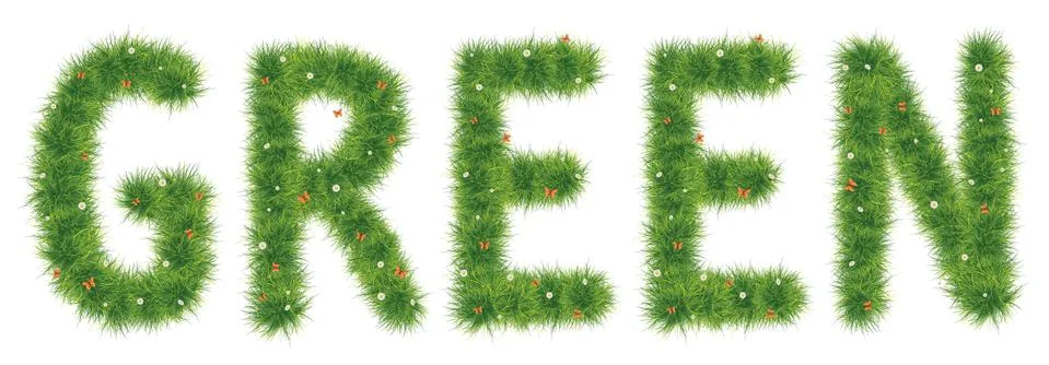 GREEN Grass Stock-Illustration