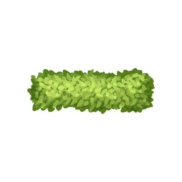 Green grass, landscape design element, top view vector Illustration on a white Illustrazione stock