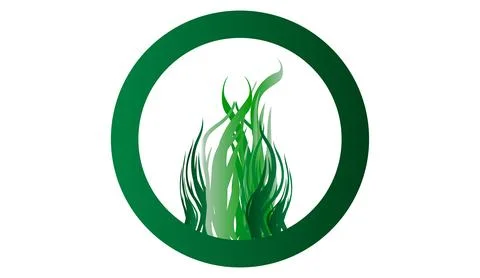 Green grass that is longitudinal to be used as a design element isolated fr.. イラスト素材