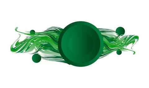 Green grass that is longitudinal to be used as a design element isolated fr.. Stock Illustration