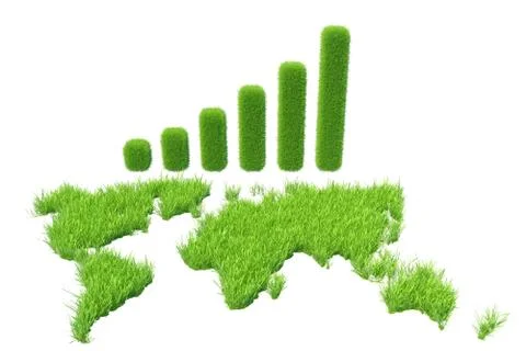 Green grass map business 스톡 일러스트