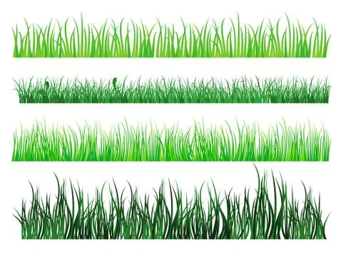Green grass patterns Ilustración de archivo