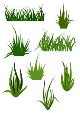 Green grass patterns Ilustración de archivo