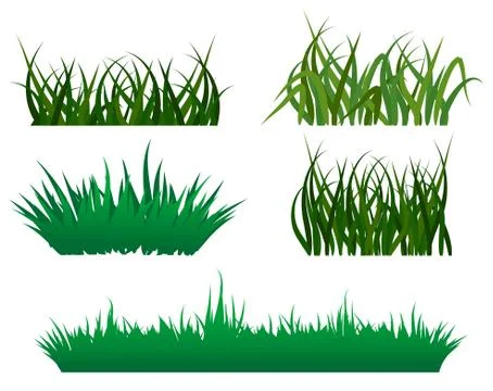 Green grass patterns Ilustración de archivo