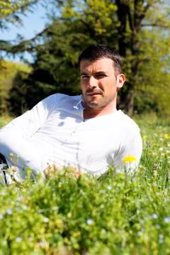 On green grass Stock Photos