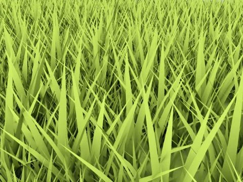 Green grass rendered Stock Illustration