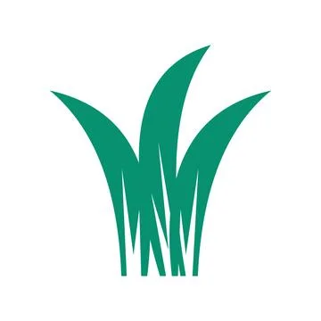 Green Grass Tuft Vector Icon Stockillustratie