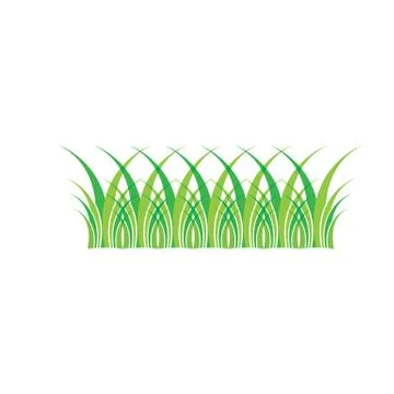 Green grass vector  icon vector illustration template design 스톡 일러스트
