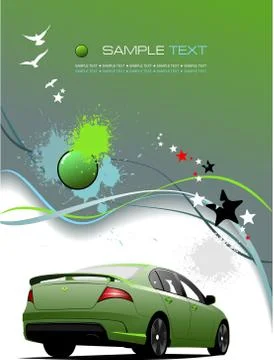 Green-Grey background Ilustração Stock