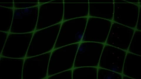 Green Grid Abstract Background with Digital Wave Motion Stock Footage 343716759