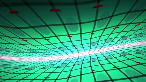Green Grid Background With Red Arrows. Stock Footage 340032121