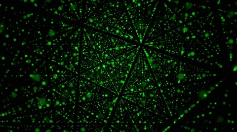 Green Grid On Black Background 動画素材 63028370