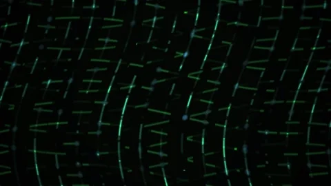 Green Grid Digital Matrix Abstract Motion Background for Technology Stock Footage 343718083
