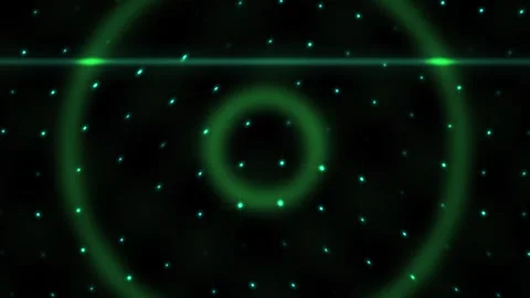 Green Grid Digital Network Background with Glowing Circles and Line Pulse Stock Footage 343718030