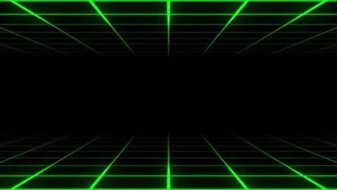 Green grid. Infinite zoom. Seamless looping Stock-Footage 263382090