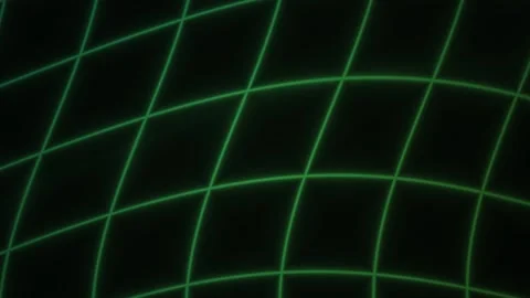 Green grid lines on black background. Stock Footage 340032156